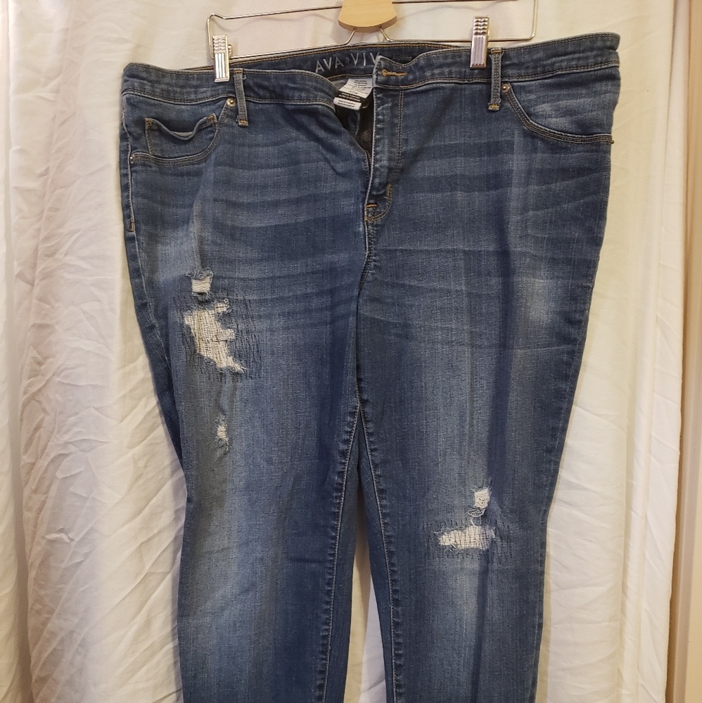 Size 22 jean capris